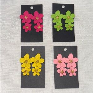 Flower earrings